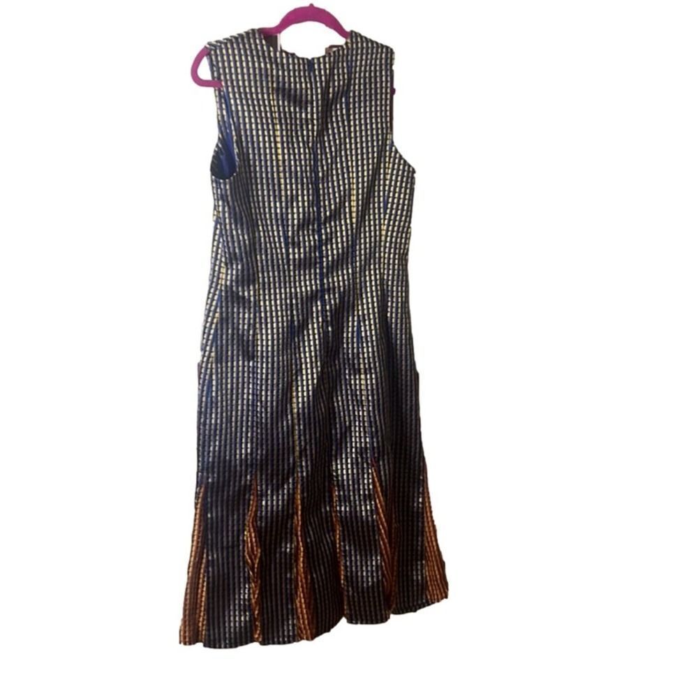 NWT‎ HANLEY MELLON NAVY PRINT SHEATH DRESS SIZE 12